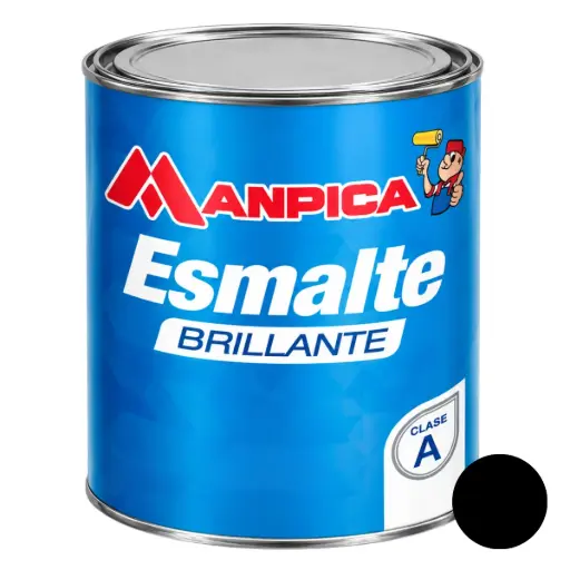 [ESM-MAN-SES-800-10] ESMALTE BRILLANTE PREMIUN TIPO A COLOR NEGRO 1 GL REF. SES-800-10 MARCA MANPICA
