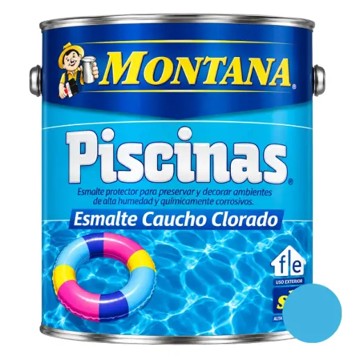 [ESM-MON-FA0-77040001] ESMALTE CAUCHO CLORADO INDUSTRIAL AZUL 1 GL ( PINTURA PISCINA ) REF. FA0-77040001 MARCA MONTANA