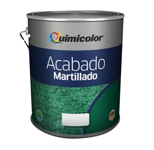 [ESM-QUI-EAM130-01] ESMALTE BRILLANTE COLOR PLATA / ACABADO MARTILLADO 1 GL REF. EAM130-01 MARCA QUIMICOLOR