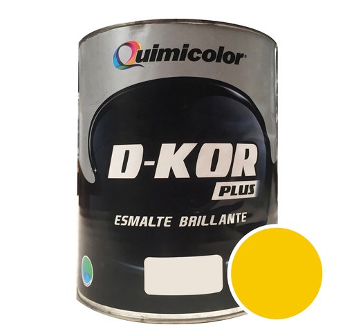 [ESM-QUI-EBC111-01] ESMALTE BRILLANTE COLOR AMARILLO VALENCIA 1 GL SERIE D-KOR REF. EBC111-01 MARCA QUIMICOLOR