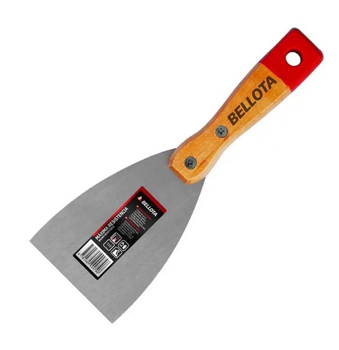 [ESP-BEL-55891-3] ESPATULA RIGIDA MANGO MADERA 3" RE. 55891-3 MARCA BELLOTA
