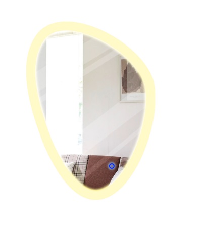 [ESP-PIE-00404038] ESPEJO DE BAÑO OVALADO DRIP LINE 79 X 56,9 CM 3000K - 6000K DIMEABLE / LED CCT SENSOR TOUCH PIERROT