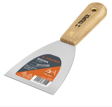 [ESP-TRU-14440] ESPATULA RIGIDA MANGO DE MADERA PROF 1" MOD.ET-1R REF. 14440 MARCA TRUPER