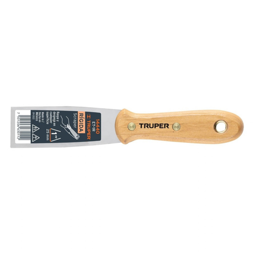 [ESP-TRU-14440] ESPATULA RIGIDA MANGO DE MADERA PROF 1" MOD.ET-1R REF. 14440 MARCA TRUPER