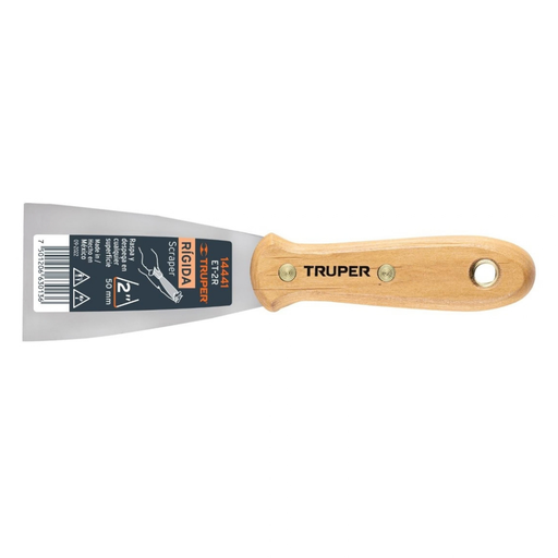 [ESP-TRU-14441] ESPATULA RIGIDA MANGO DE MADERA PROF 2" MOD.ET-2R REF. 14441 MARCA TRUPER