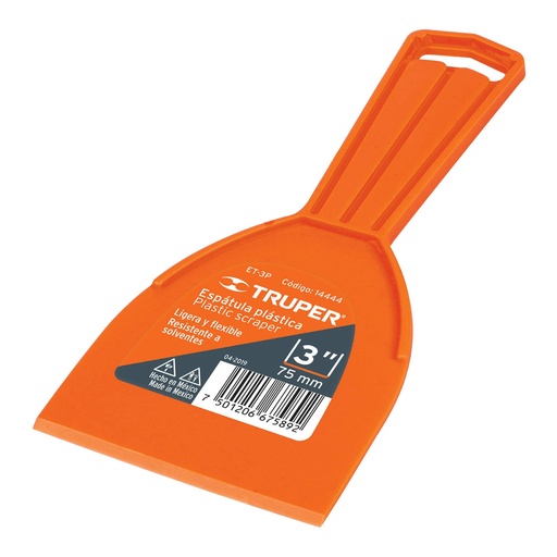 [ESP-TRU-14444] ESPATULA PLASTICA 3" MOD.ET-3P REF.14444 MARCA TRUPER