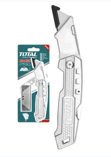 [EXA-TOT-THT5136138] EXACTO CON MANGO DE ALUMINIO 61 X 19MM ( INCLUYE CUCHILLA) REF. THT5136138 MARCA TOTAL TOOLS