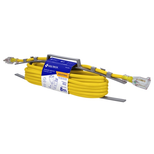 [EXT-VOL-48067] EXTENSION ELECTRICA USO RUDO 3 X 14 / 8 MTS MOD. ERA 8X14 REF. 48067 MARCA VOLTECK