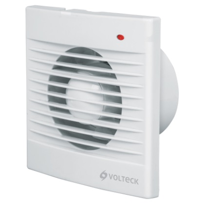 [EXT-VOL-48530] EXTRACTOR DE AIRE DE 4" PLASTICO P/ EMPOTRAR COLOR BLANCO 18W MOD. EXA-4B REF. 48530 MARCA VOLTECK