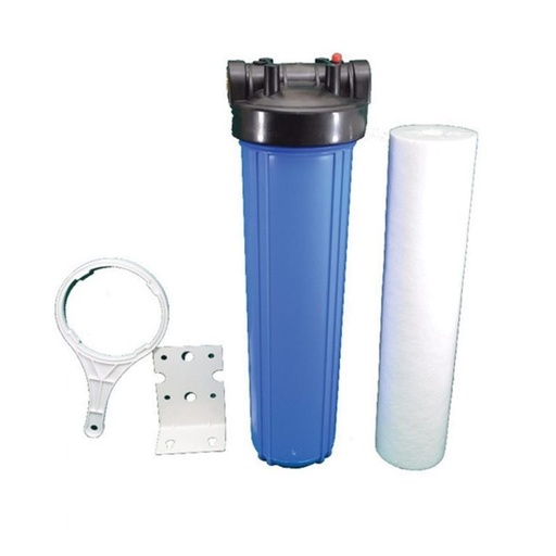 [FIL-GEN-124-20] FILTRO 1 ETAPA BIG BLUE 20" X 4.5" ROSCA 1" NPT REF. 124-20 MARCA GENPAR