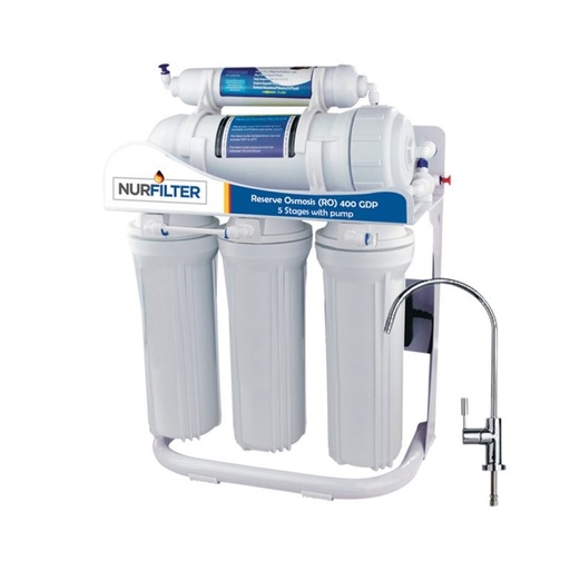 [FIL-GEN-AO140G-D] FILTRO OSMOSIS INVERSA 400 GDP 5 ETAPAS 110V (SIN TANQUE) REF. AO140G-D MARCA GENPAR