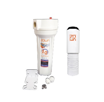 [FIL-ZOW-ZP-F2-ULTRA] FILTRO BOTELLA 10" C/ CARTUCHO DOBLE ACCIÓN +KIT INSTALACION REF. ZP-F2-ULTRA MARCA ZOWA