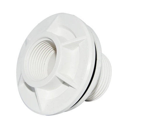 [FLA-MET-CON-1] FLANCHE PVC CONEXION PARA TANQUE DE 1" ROSCABLE MARCA METALES ALEADOS