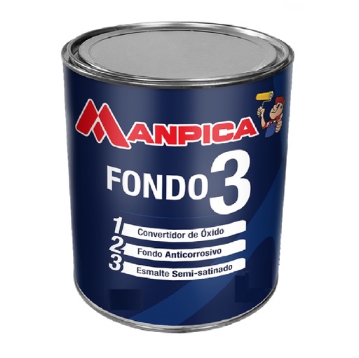 [FON-MAN-3EN1-R] FONDO DE HERRERIA 3 EN 1 (1GL) COLOR ROJO MARCA MANPICA