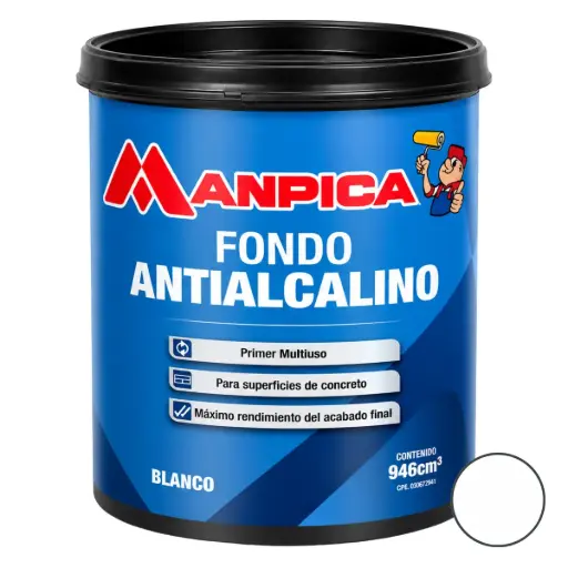 [FON-MAN-CFP-100-10] FONDO ANTIALCALINO ( PARA PAREDES HUMEDAS ) 1 GL REF. CFP-100-10 MARCA MANPICA