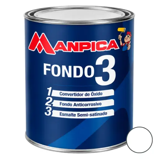 [FON-MAN-SFA-100-04] FONDO DE HERRERIA 3 EN 1 (1/4GL) COLOR BLANCO REF. SFA-100-04 MARCA MANPICA