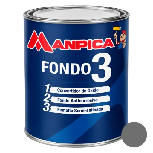 [FON-MAN-SFA-600-10] FONDO DE HERRERIA 3 EN 1 (1GL) COLOR GRIS REF. SFA-600-10 MARCA MANPICA
