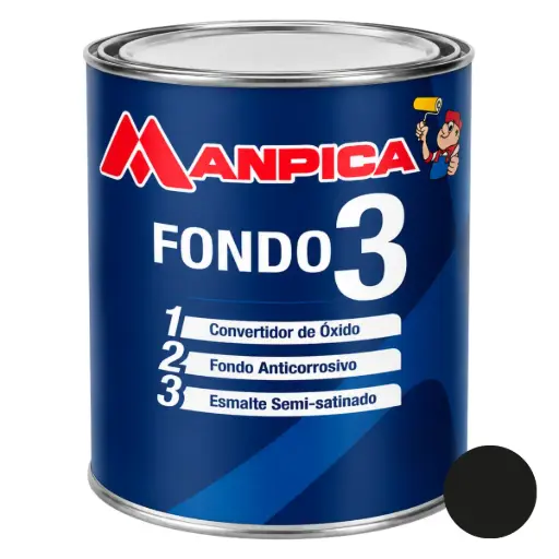 [FON-MAN-SFA-800-10] FONDO DE HERRERIA 3 EN 1 (1GL) COLOR NEGRO REF. SFA-800-10 MARCA MANPICA