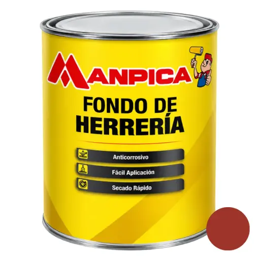 [FON-MAN-SFH-300-10] FONDO DE HERRERIA 1 GL COLOR ROJO REF. SFH-300-10 MARCA MANPICA
