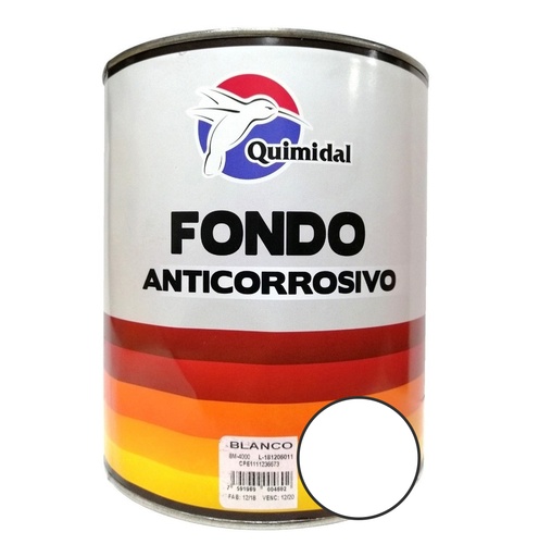 [FON-QUI-400001] FONDO ANTICORROSIVO COLOR BLANCO DE 1 GAL REF. EM-4000-01 MARCA QUIMIDAL
