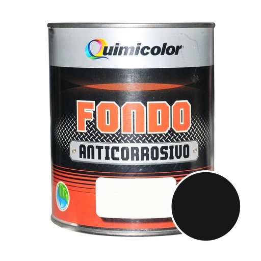 [FON-QUI-FOH020-14] FONDO ANTICORROSIVO COLOR NEGRO DE 1/4 DE GL REF. FOH020-14 MARCA QUIMICOLOR