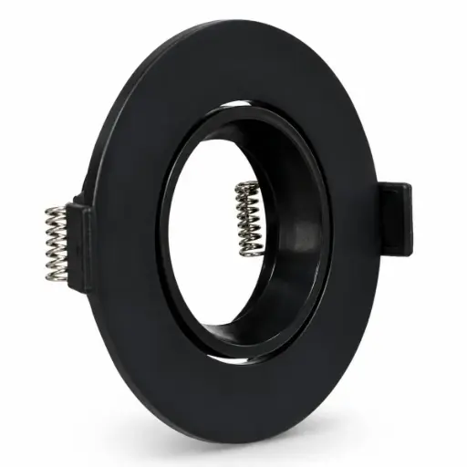 [FRA-ART-AI-RD02-BK] APLIQUE SPOT REDONDO P/ GU10 PC 90 X 25 MM C/ SOCKET - HOLE 75 - NEGRO REF. AI-RD02-BK ARTIG LIGHT