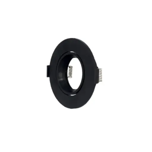 [FRA-ART-AI-RD02-BK] APLIQUE SPOT REDONDO P/ GU10 PC 90 X 25 MM C/ SOCKET - HOLE 75 - NEGRO REF. AI-RD02-BK ARTIG LIGHT