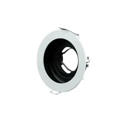 [FRA-ART-AI-RD10-WH] APLIQUE SPOT REDONDO P/ GU10 PC 100 X 38 MM BLANCO - NEGRO REF. AI-RD10-WH MARCA ARTIG LIGHT