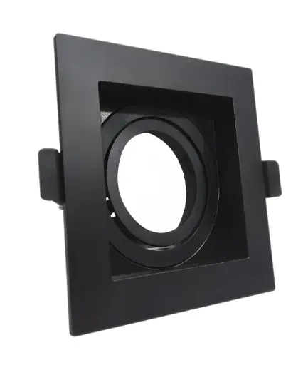[FRA-ART-AI-SQ03-BK] APLIQUE SPOT CUADRADO P/ GU10 PC C/ SOCKET. 102X102X35 MM -HOLE 90 NEGRO REF. AI-SQ03-BK ARTIG LIGHT