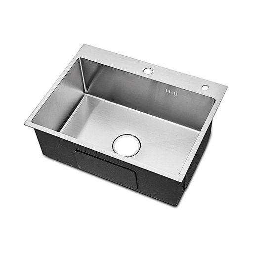 [FRE-BAR-FRE.01.01] FREGADERO DE 1 TINA ACERO INOX. SOBRE TOPE/ EMPOTRAR 55 CM X 45 CM X 22 CM REF. FRE.01.01 MARCA BARI
