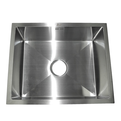 [FRE-BAR-FRE.02.01] FREGADERO DE 1 TINA ACERO INOX. BAJO TOPE 55 CM X 45 CM X 22 CM REF. FRE.02.01 MARCA BARI