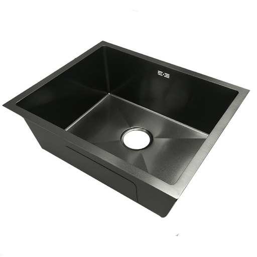 [FRE-BAR-FRE.02.03] FREGADERO DE 1 TINA ACERO INOX. BAJO TOPE 55 CM X 45 CM X 22 CM NEGRO REF. FRE.02.03 MARCA BARI