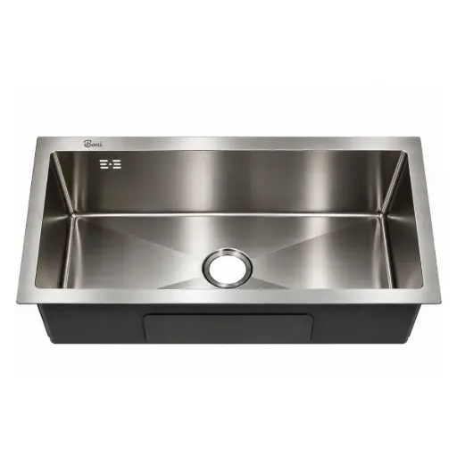[FRE-BAR-FRE.02.10] FREGADERO DE 1 TINA LAVA COPA ACERO INOX. BAJO TOPE 26 CM X 43 CM X 22 CM REF. FRE.02.10 MARCA BARI