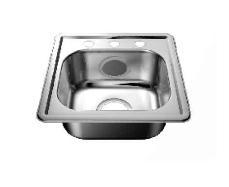 [FRE-INOX-FR103-3] FREGADERO ACERO INOX. 40 CM X 40 CM PARA EMPOTRAR REF. FR103-3 MARCA FANAINOX