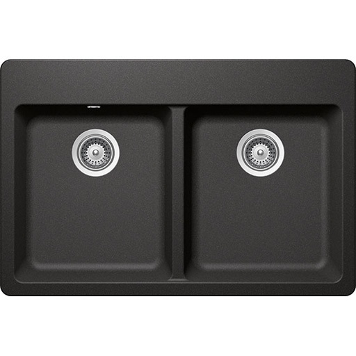 [FRE-SCH-02FDGREN200MAG] FREGADERO DE CUARZO MOD.GREENWICH N-200 2 PONCHERAS 83,82 CM X 83,82 CM X 55,89 CM MARCA SCHOCK