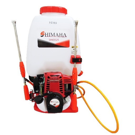 [FUM-SHI-3WZ-8] FUMIGADORA / ASPERJADORA DE ESPALDA 25 LTS REF. 3 WZ-8 A GASOLINA 2 TIEMPOS 26 CC MARCA SHIMAHA