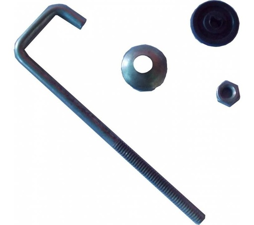 [GAN-PRE-2X1COV] GANCHO PARA TECHO 2" X 1" ( 120 MM X 28 MM ) REF. 2X1COV ( BOLSA 100 UND) MARCA PRETOR