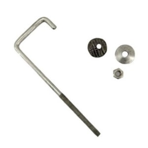 [GAN-PRE-3X1COV] GANCHO PARA TECHO 3" X 1" ( 150 MM X 28 MM ) REF-3x1COV ( BOLSA 100 UND) MARCA PRETOR