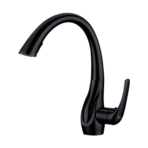 [GRI-BAR-GRI.03.52] GRIFERIA MONOMANDO ALTO 33CM PARA FREGADERO MODELO ERCOLINA MATTE BLACK REF. GRI.03.52 MARCA BARI