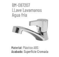 [GRI-BM-BM-087207] GRIFERIA INDIVIDUAL PARA LAVAMANOS ABS SERIE LINEA BOUMAC REF. BM-087207 MARCA BM
