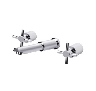 [GRI-FP-30GLV0180] GRIFERIA / GRUPO PARA LAVAMANOS SERIE G.O II 8" DE PARED CR. C/A REF. 30GLV0180 MARCA FP