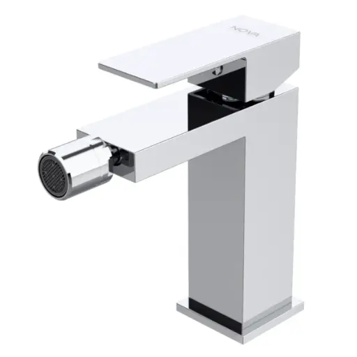 [GRI-NOV-NVGRI9873] GRIFERIA MONOMANDO BAJO PARA BIDET C/AIREADOR SERIE KUBE GRI CHROME / CROMADO REF. NVGRI9873 NOVA