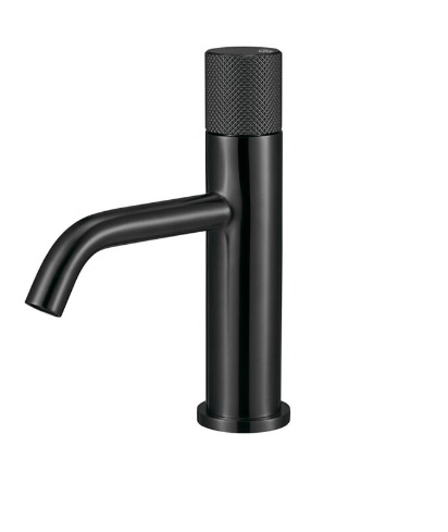 [GRI-QM-14.800.1002-B] GRIFERÍA / GRUPO PARA LAVAMANOS QM+ SERIE SUPREME 20 CM COLOR NEGRO BLACK MARCA QUALITY METAL