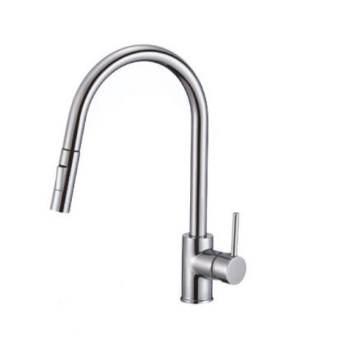 [GRI-UNI-GRI-612] GRIFERIA MONOMANDO ALTO PARA FREGADERO VASTAGO SEDAL CROMADO SERIE CROMATICA REF GRI612 MARCA UNIQUE