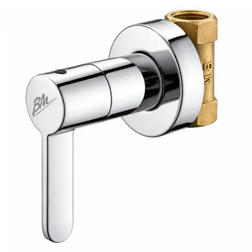 [GRU-BM-CS90302A] GRUPO PARA DUCHA MONOBLOCK CROMADO LINEA IDEAL REF. CS90302A MARCA BM