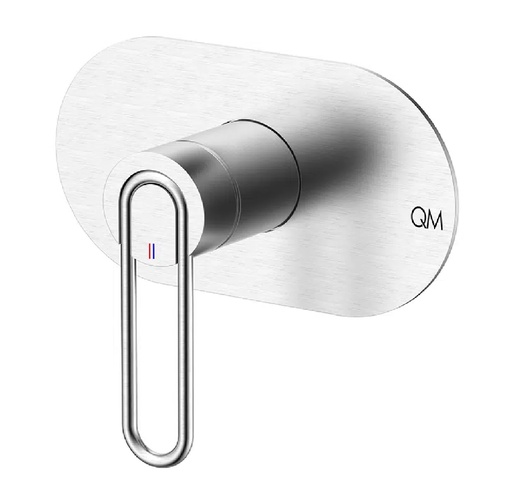 [GRU-QM-14.700.4005.ST] GRUPO PARA DUCHA MONOMANDO REDONDA 1 FUNCION SERIE LOTUS SATIN REF. 14.700.4005 ST QUALITY METAL