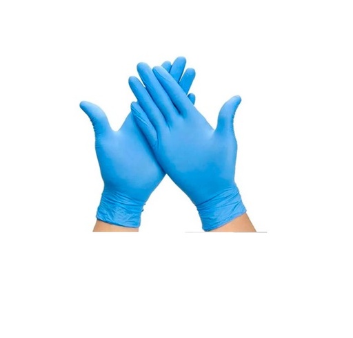 [GUA-KIN-910001] GUANTE DE NITRILO AZUL TALLA M DISPENSADOR DE 100 UND ( 50 PARES ) REF. 910001 MARCA KING