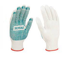 [GUA-TOT-TSP11102] GUANTE DE PUNTO PVC ( CRUDO ) PAR TIPO CAROLINA TALLA 10 ( XL ) REF. TSP11102 MARCA TOTAL TOOLS