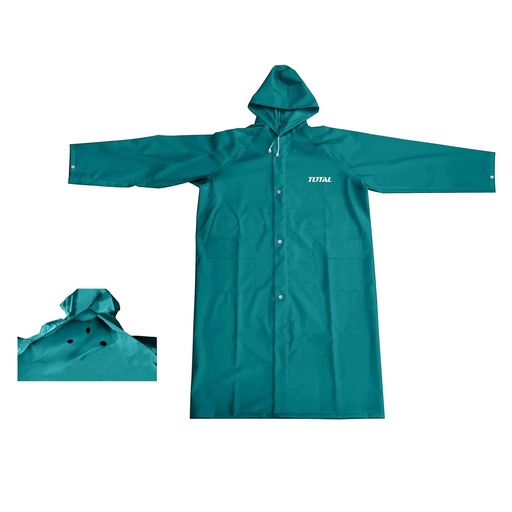 [IMP-TOT-THTRC031.XL] IMPERMEABLE TIPO PONCHO EN PVC 120 CM TALLA XL REF.THTRC031-XL MARCA TOTAL TOOLS