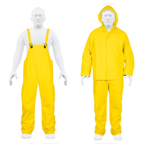 [IMP-TRU-14420] IMPERMEABLE TIPO MOTORIZADO (CHAQUETA+PANTALON ) DE PVC TALLA XL MOD. TRA-PRO-XL REF.14420 MA TRUPER